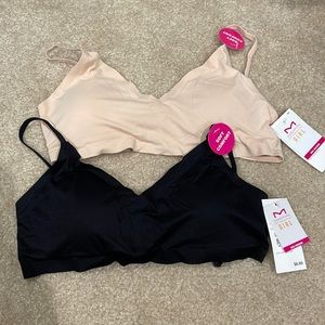 NWT girls Maidenform no-show bra, XL, set of 2